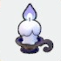 Eerie candle