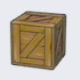 Worn wooden crate